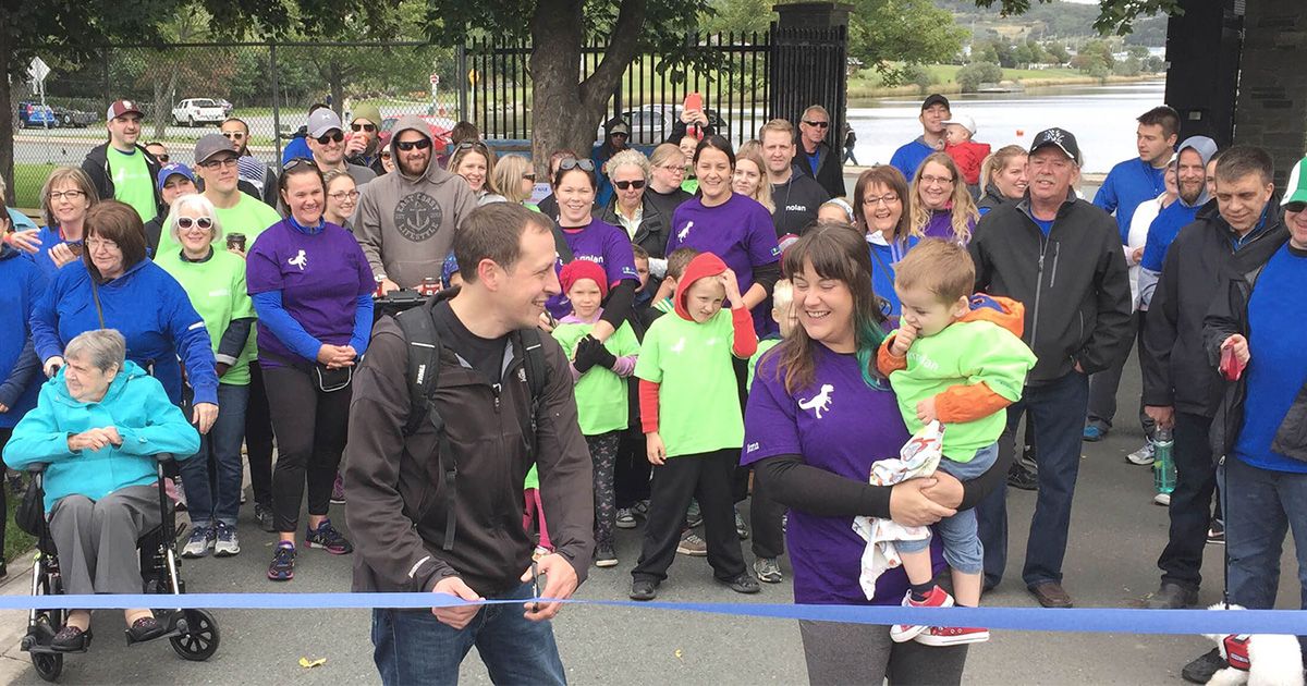 A group photo of fundraisers