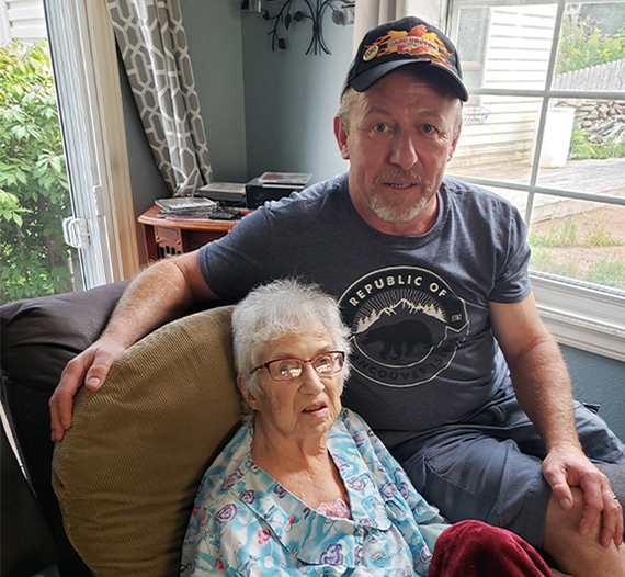Trevor et sa mère