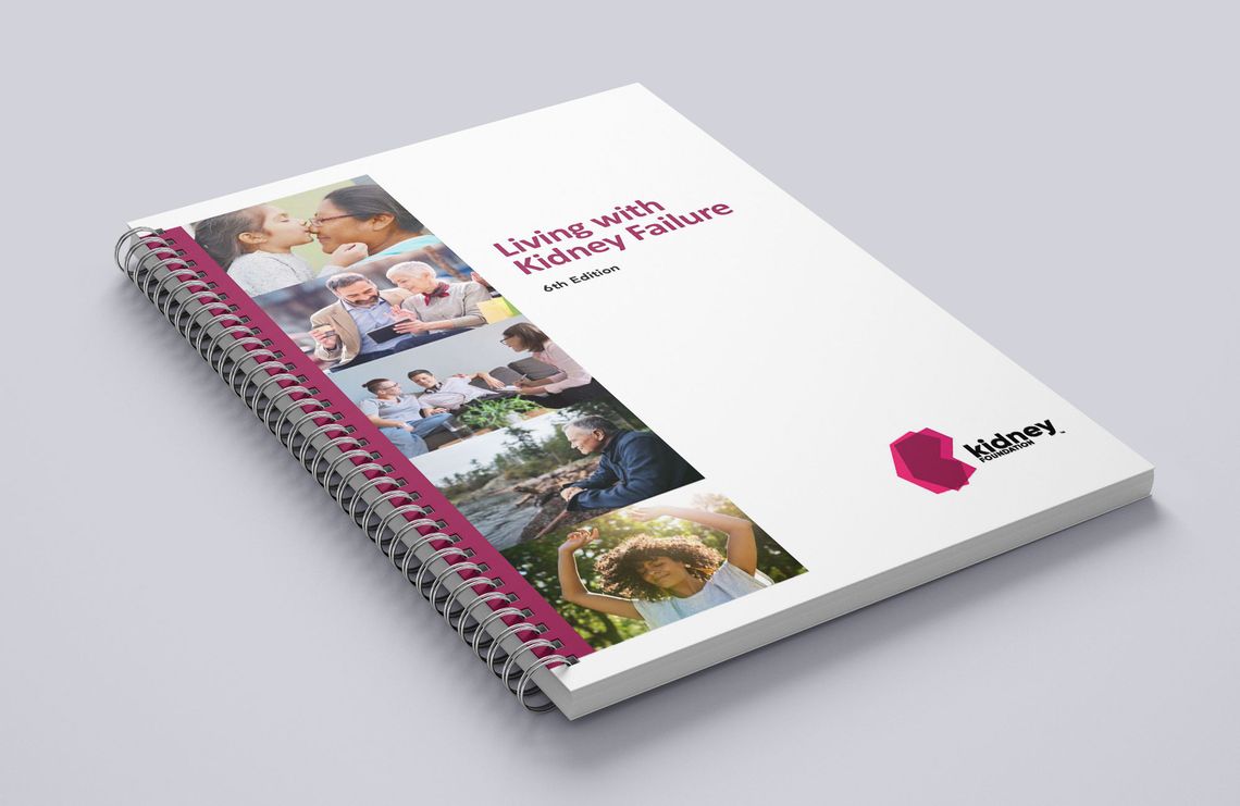 Cover of our Patient Handbook Living with Kidney Failure