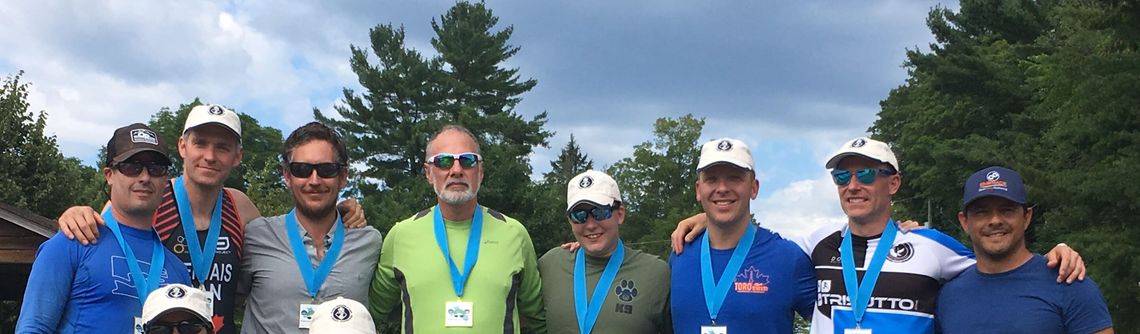 A group photo after a run