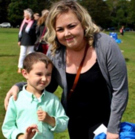 Annie Macdonald and her son