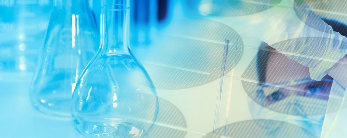 A erlenmeyer and a round-bottom boiling flask