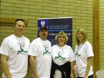 Jodi's family at Kidney Walk event