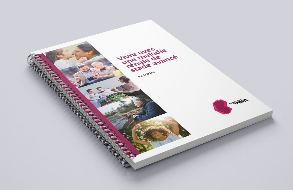 Couverture du manuel des patients Vivre avec une maladie rénale de stade avancé
