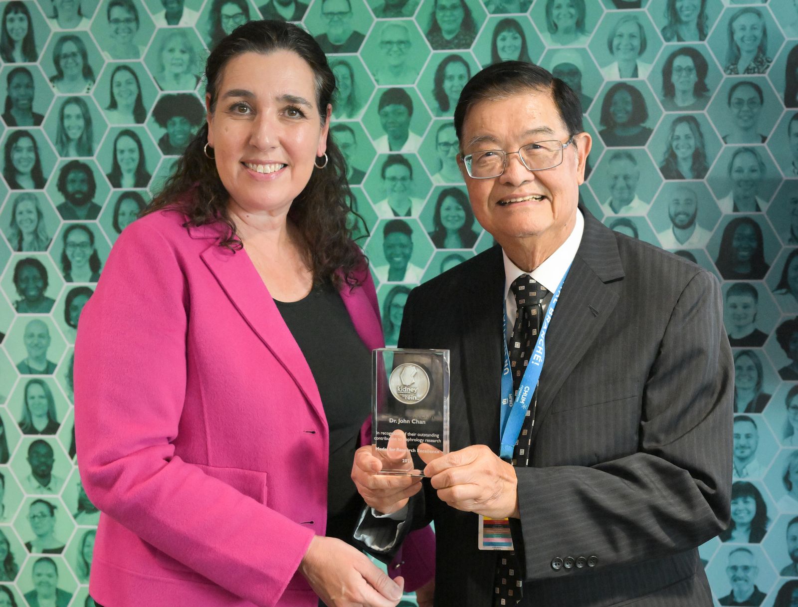 Elizabeth Myles and Dr. John Chan