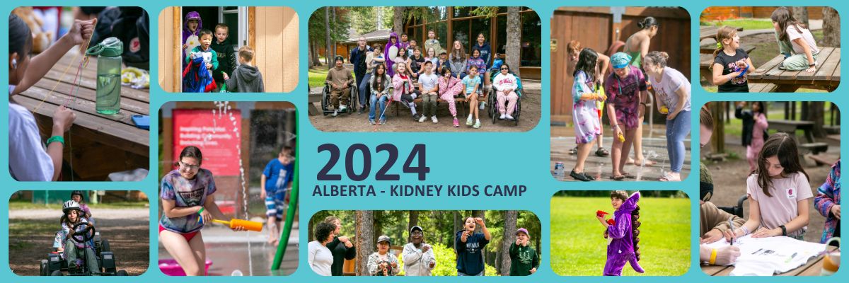 A photo montage for Kidney Kids Camp 2024