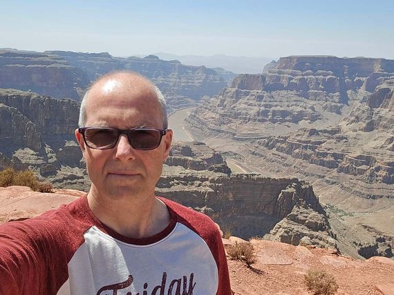 Selfie of Scott in front of a canyon.